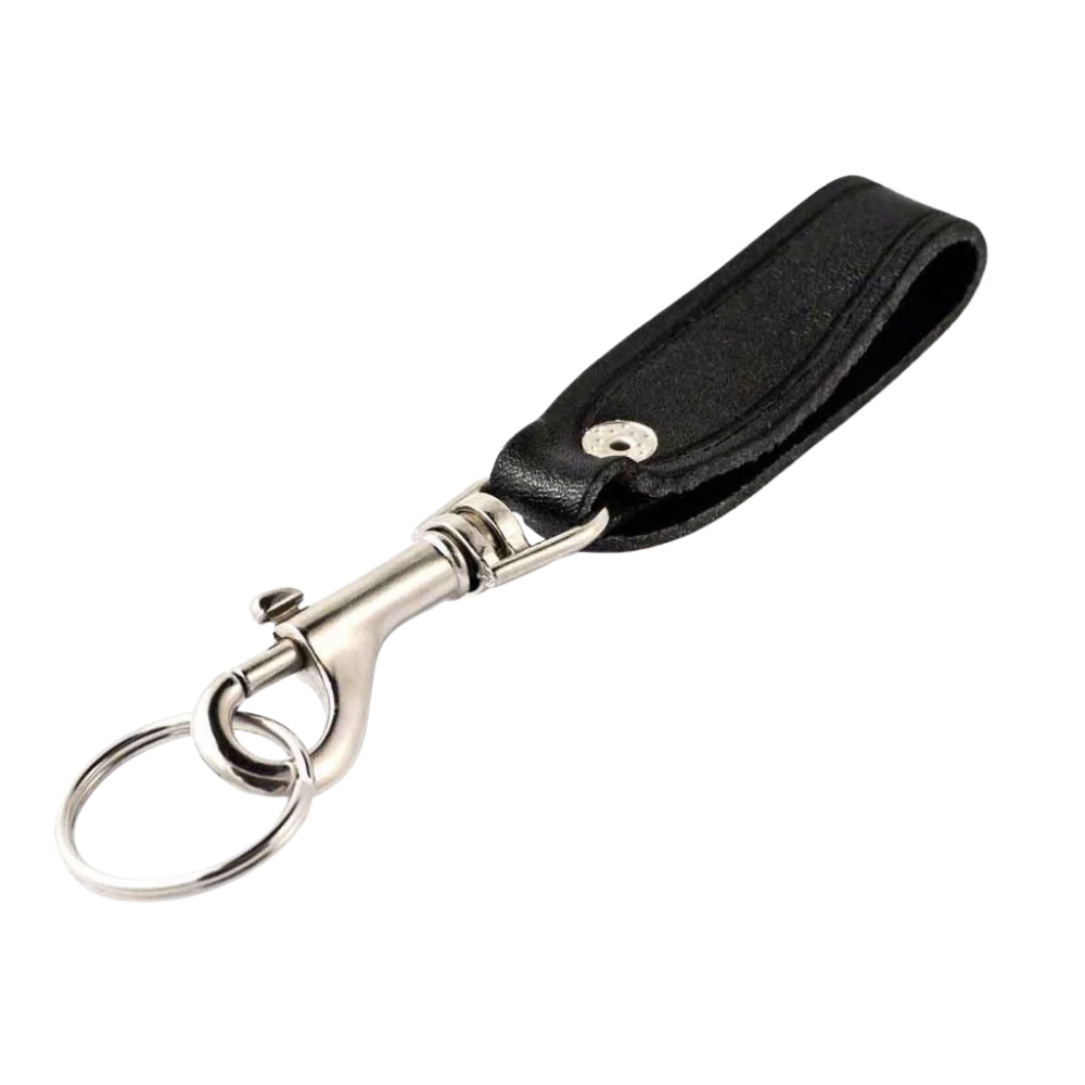 KEY-BAK - Bolt Snap Key Ring with Detachable | Leather Strap
