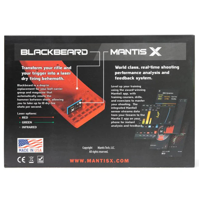 Mantis - BlackbeardX Dry Fire Laser Training System with Smart Analytics & Feedback