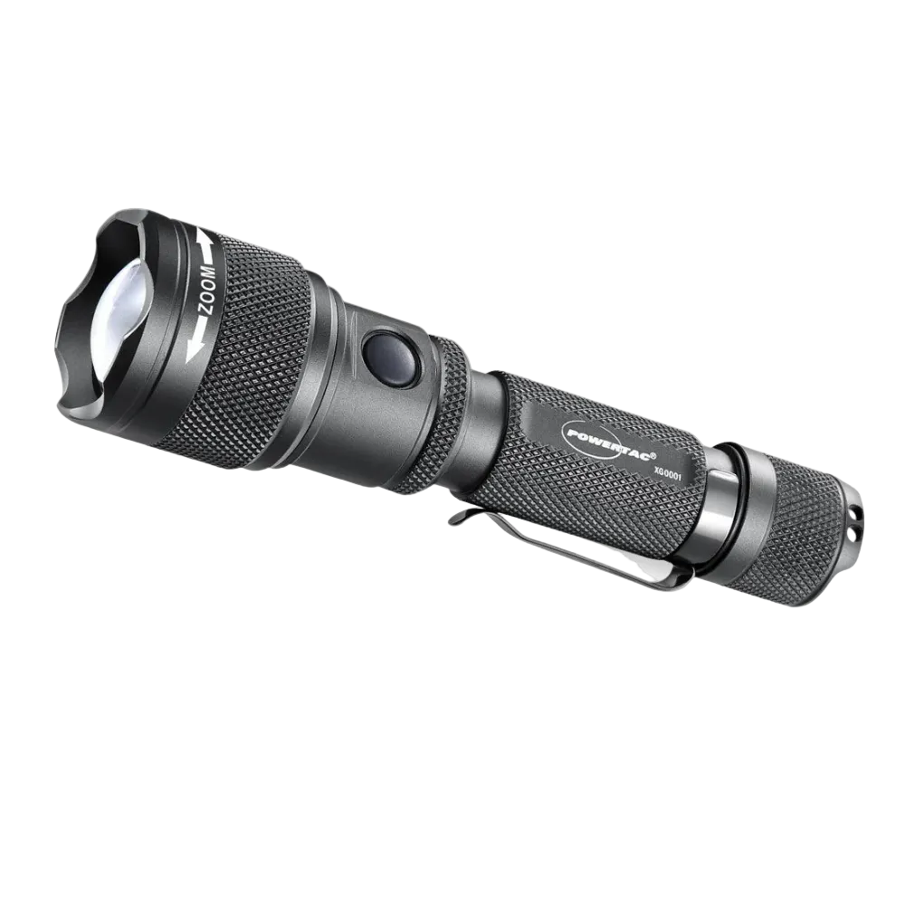 Powertac - FlexBeam GEN2 | 2000 Lumens Adjustable Beam Flashlight