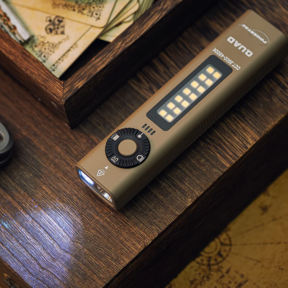 Powertac - QUAD | 4-in-1 2000 Lumen EDC Flashlight