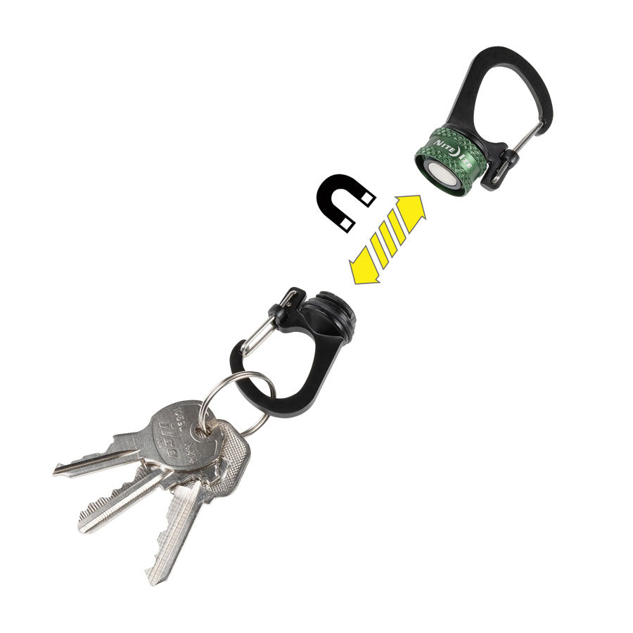 Nite Ize SlideLock 360° Magnetic Locking Carabiner Olive-Outdoor and Survival-Nite-Ize-TacSource