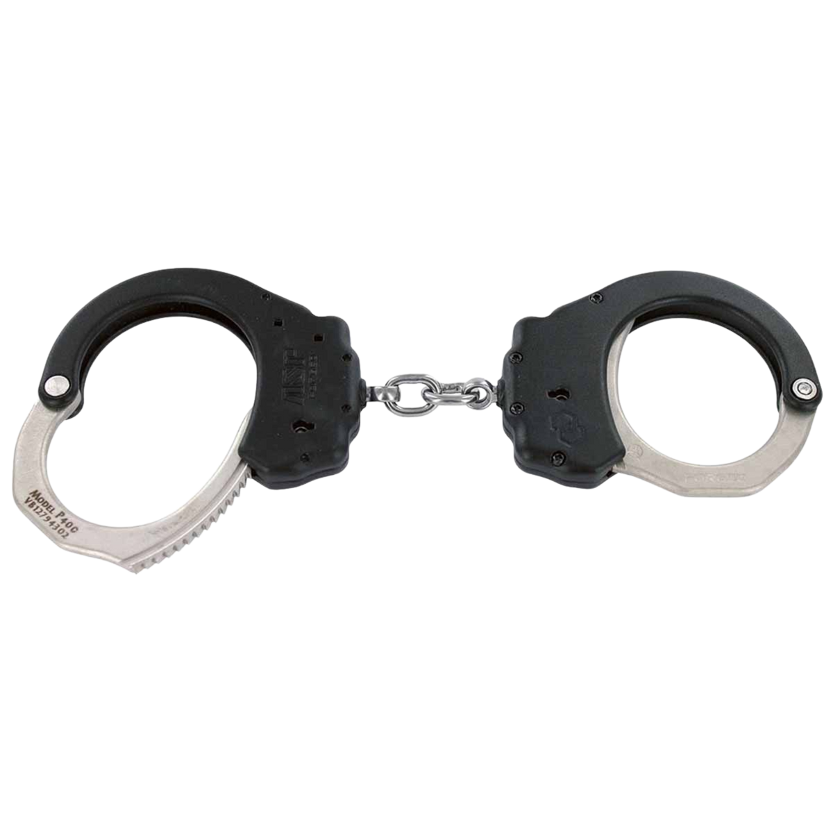 ASP - Tactical Ultra Plus Steel Bow Chained Handcuffs | Black