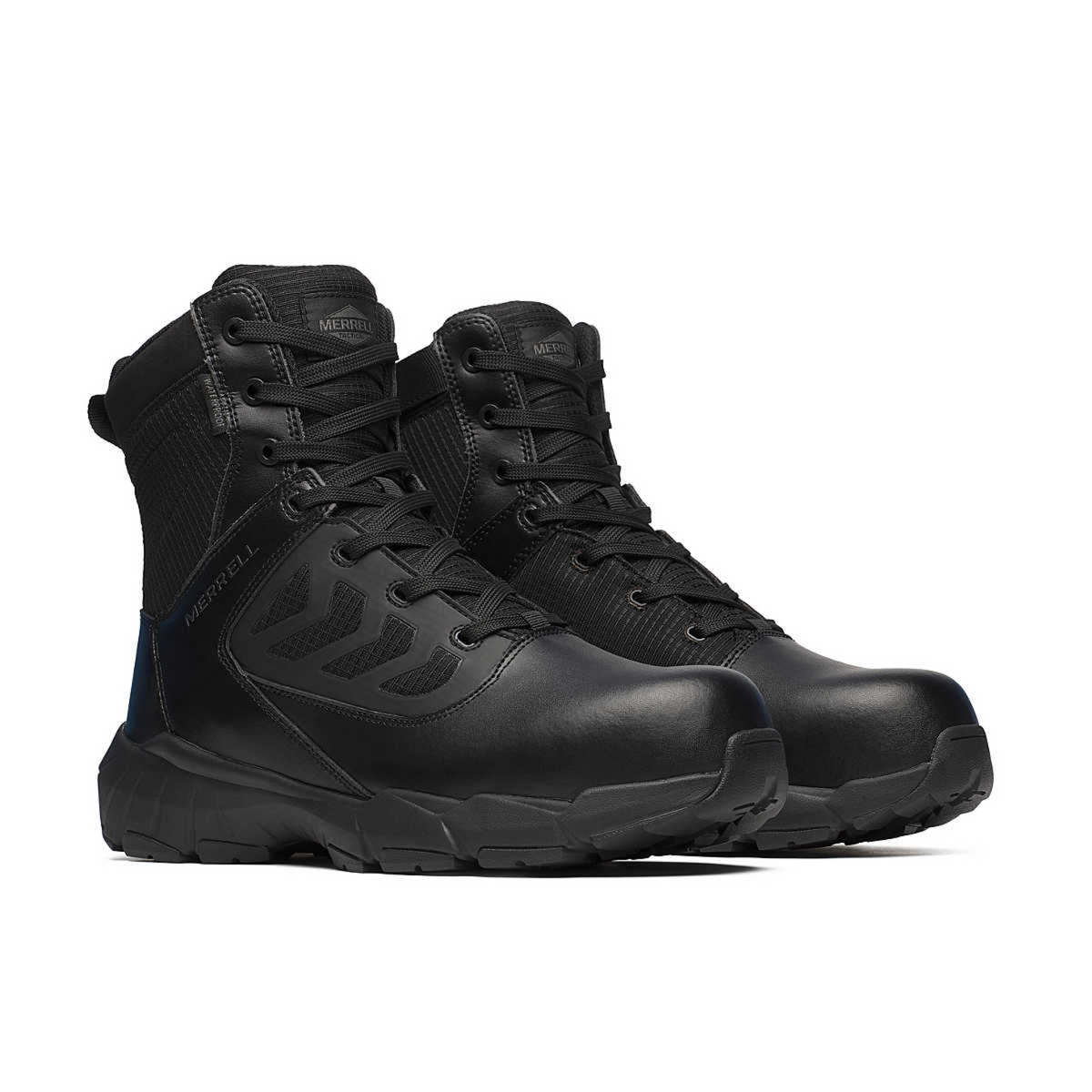 Merrell Tactical - Fullbench 8" Waterproof Zip Composite Toe Boot | Black