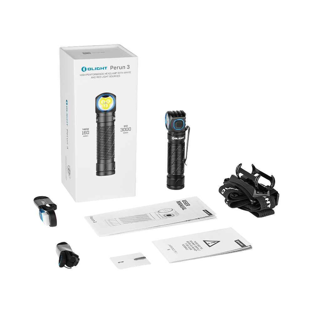 Olight - Perun 3 Rechargeable LED Head to Hand Torch