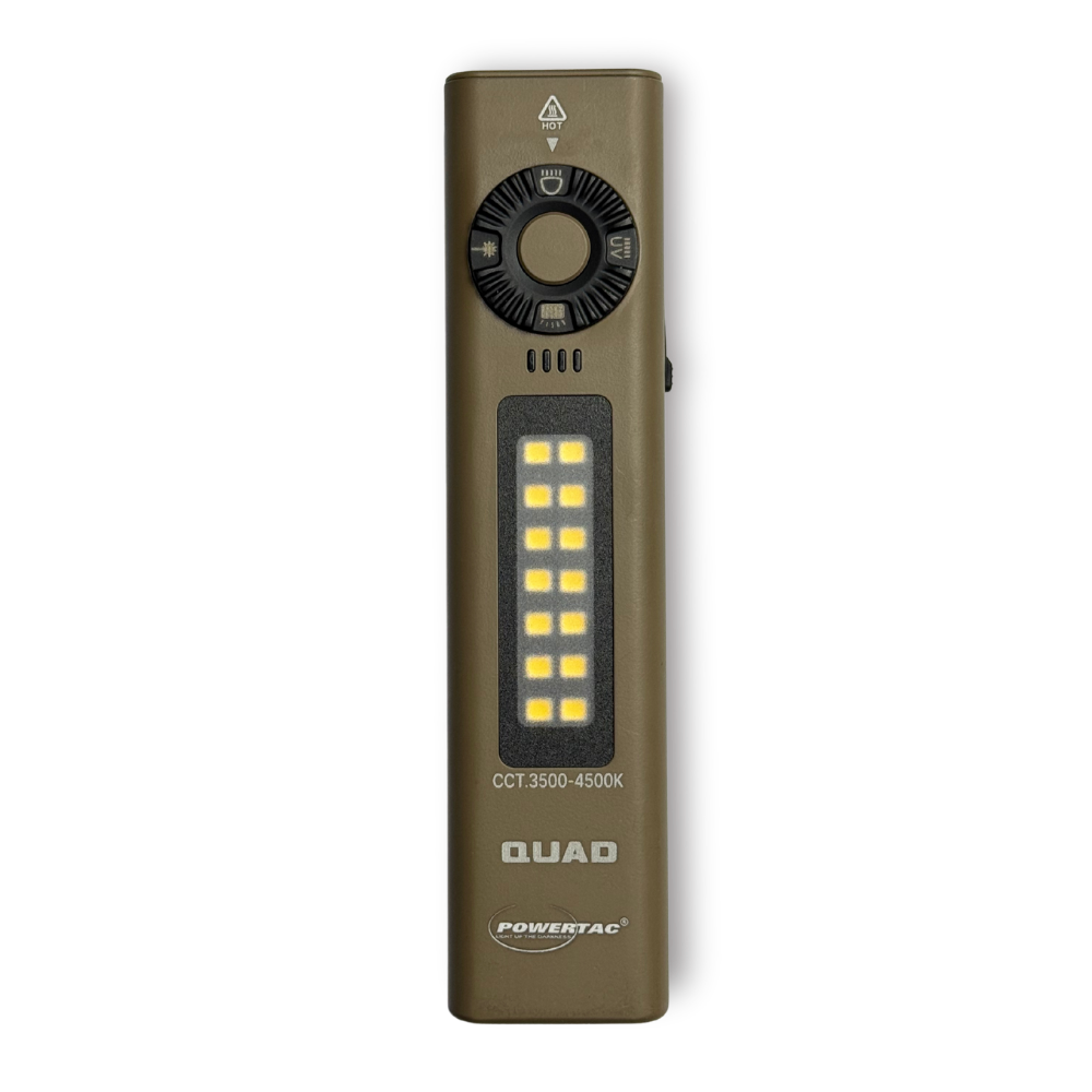 Powertac - QUAD | 4-in-1 2000 Lumen EDC Flashlight