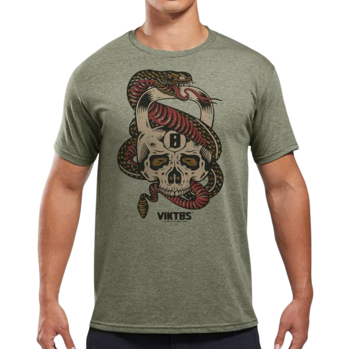 VIKTOS - Kettle Skull Tee | Sage Heather