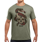 VIKTOS - Kettle Skull Tee | Sage Heather
