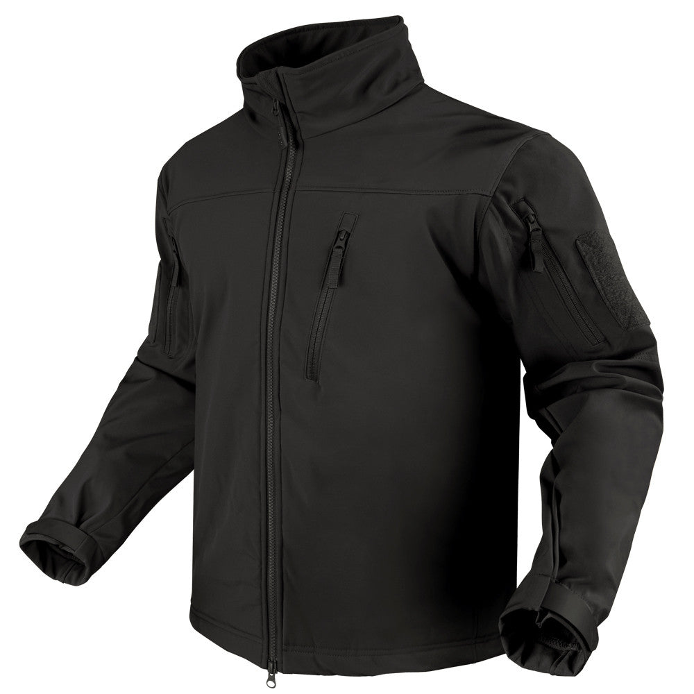 Condor Phantom Soft Shell Jacket-Jackets-Condor Outdoor-Black-X Small-TacSource