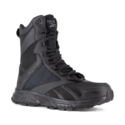 Reebok Hyperium Tactical men's 8-inch trail running tactical boot, angled view of the outer side