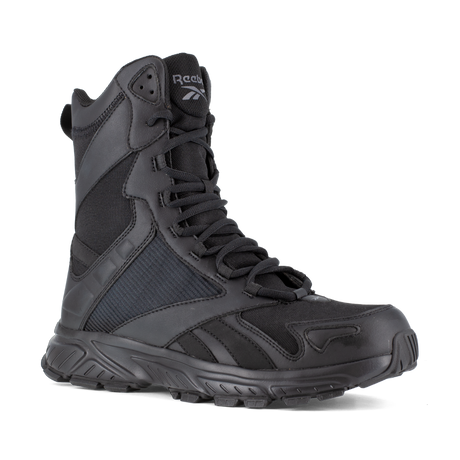 Reebok Hyperium Tactical men's 8-inch trail running tactical boot, angled view of the outer side