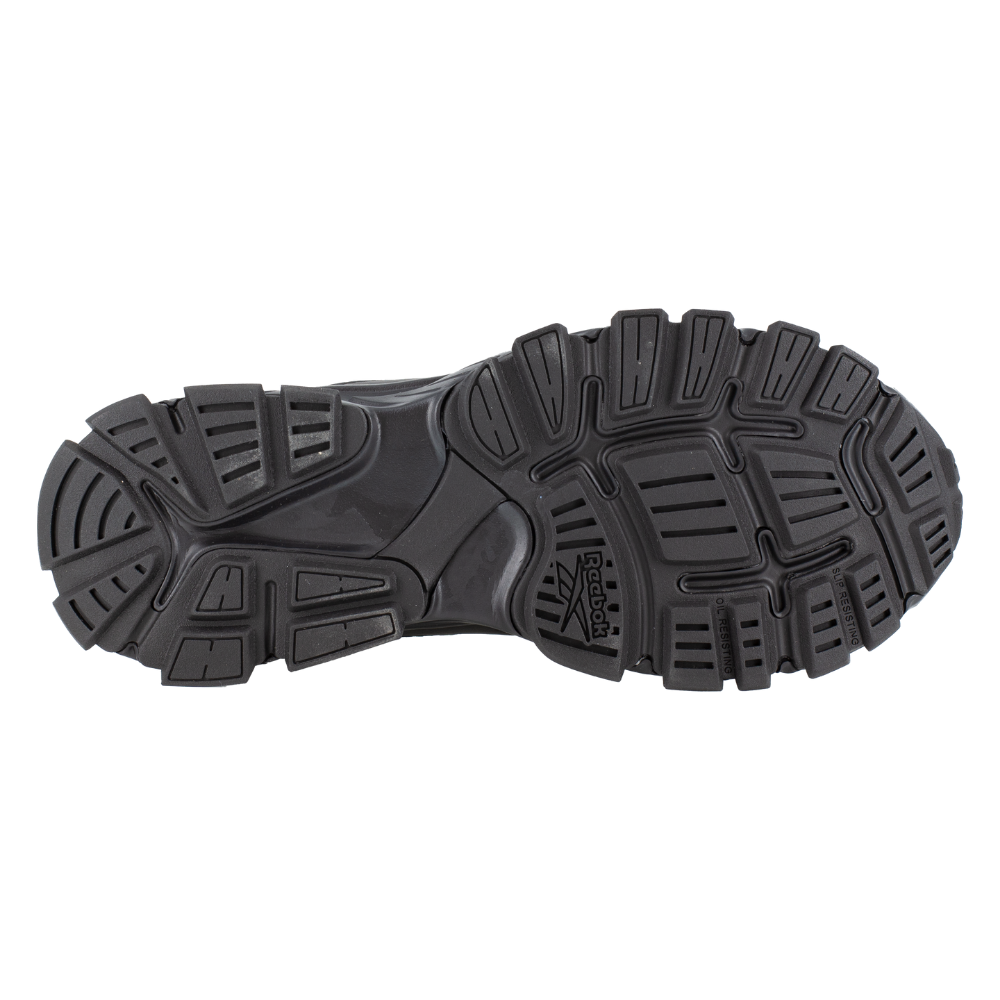 Reebok Hyperium Tactical men's 8-inch trail running tactical boot, view of the outsole tread from below