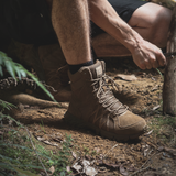 Reebok Trailgrip Tactical 8 side zip boot worn on foot